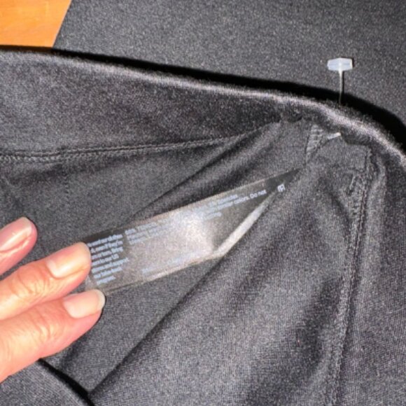 EILEEN FISHER PONTE KNIT BLACK WIDE LEG CROP ANKLE PULL ON PANTS $198 M - Picture 7 of 10